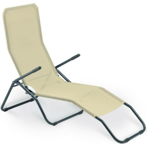 Sdraio Formentera  basculante beige 140x57x96 cm