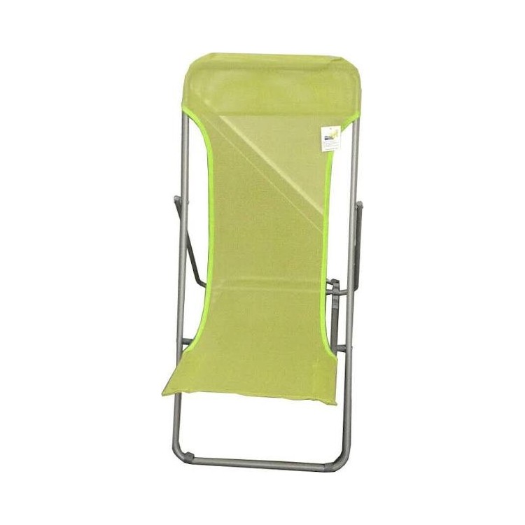 Sdraio Beach In Acciaio e Textilene 450 GrMq Colore Verde