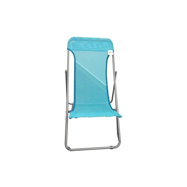 Sdraio Beach In Acciaio e Textilene 450 Gr mq Colore azzurro