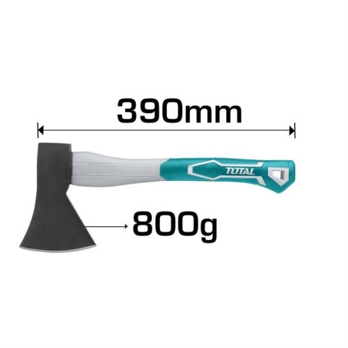 Accetta 39cm in Acciaio da 800g