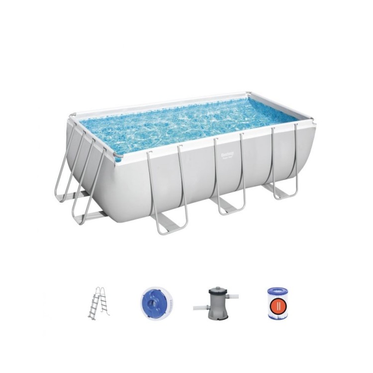 Piscina fuori terra 412x201x122 cm Power Steel