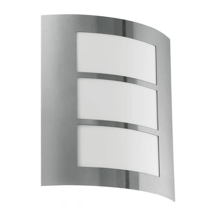 CITY Applique acciaio inox policarbonato