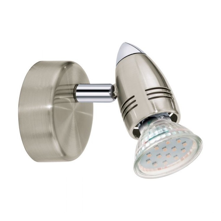 MAGNUM-LED Faretto nickel opaco, cromo