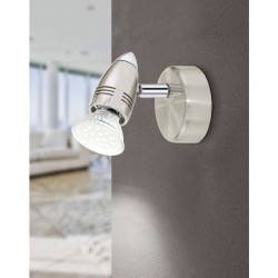 MAGNUM-LED Faretto nickel opaco, cromo 2