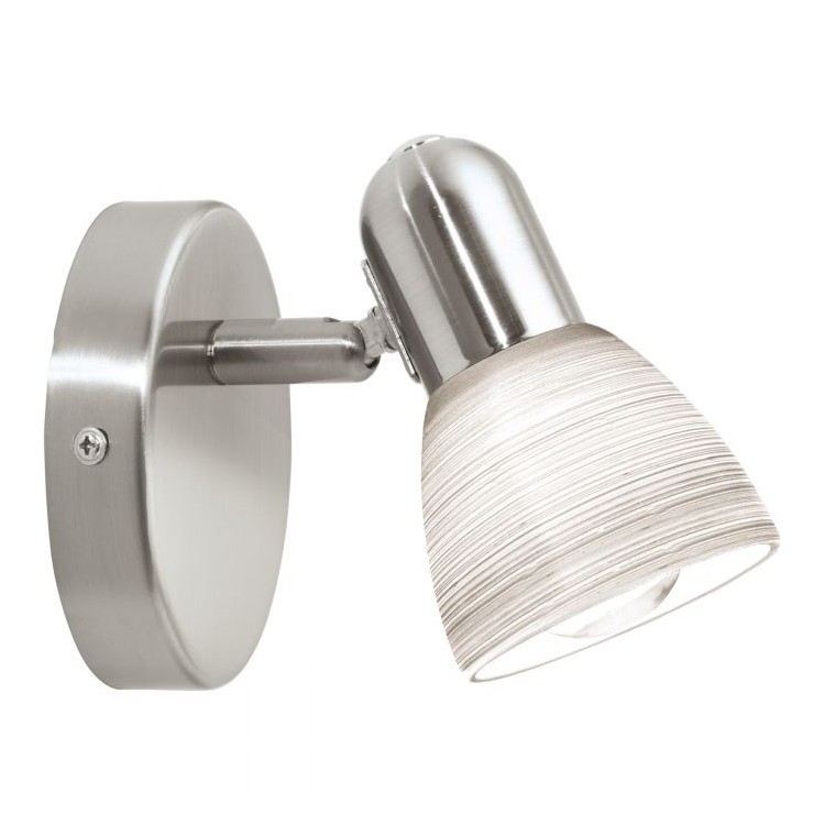 DAKAR 1 Faretto vetro - nickel opaco