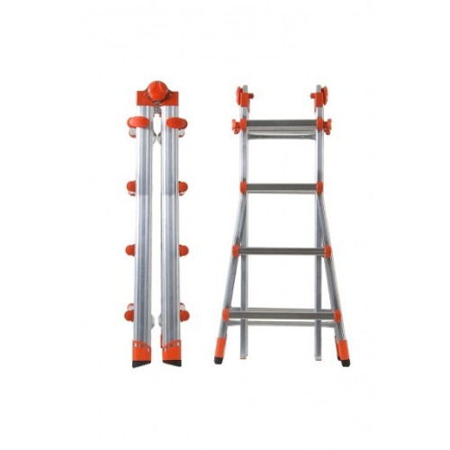 Scala multifunzione telescopica 4+4 alluminio PEPPina AL020