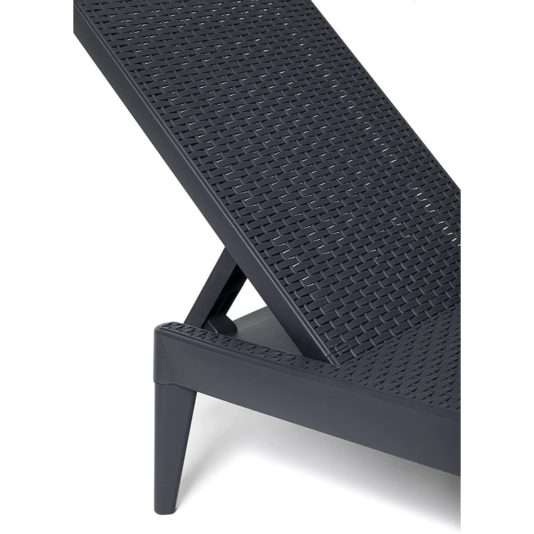 Lettino mare, prendisole reclinabile Numana