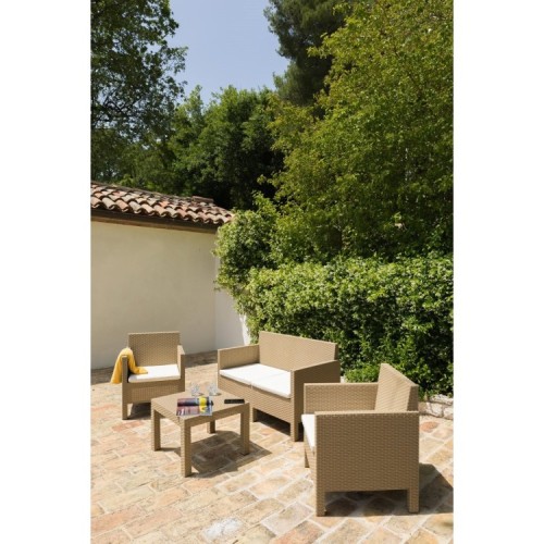 Salotto 4 posti Penelope Cappucino