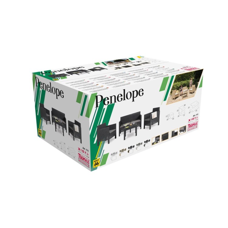 Salotto 4 posti Penelope Cappucino