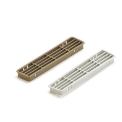 Griglia aereazione dei moduli cucina 2 pz 30x170 mm - Grigio