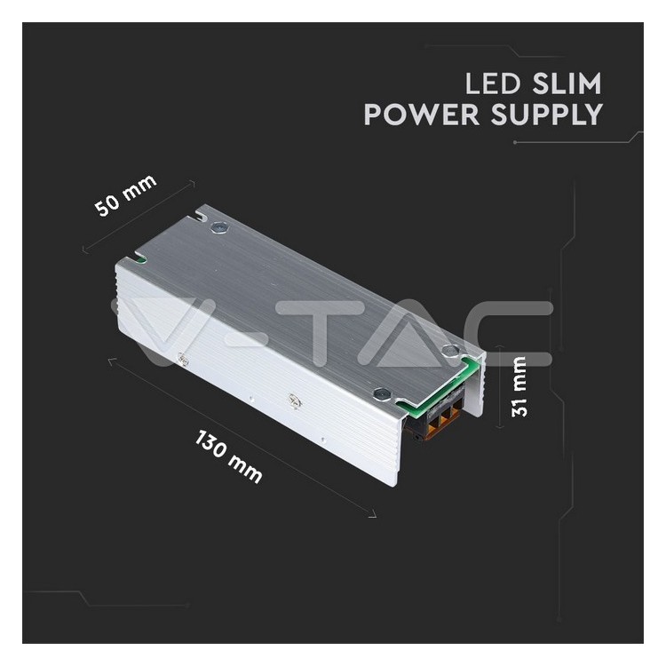 LED Alimentatore 60W 12V 5A Metal Slim