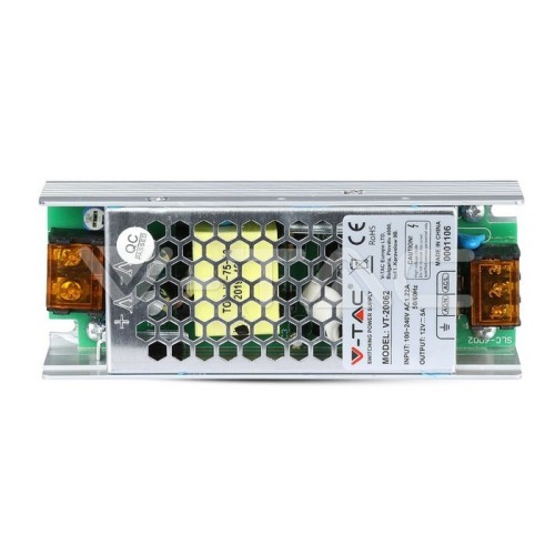 LED Alimentatore 60W 12V 5A Metal Slim
