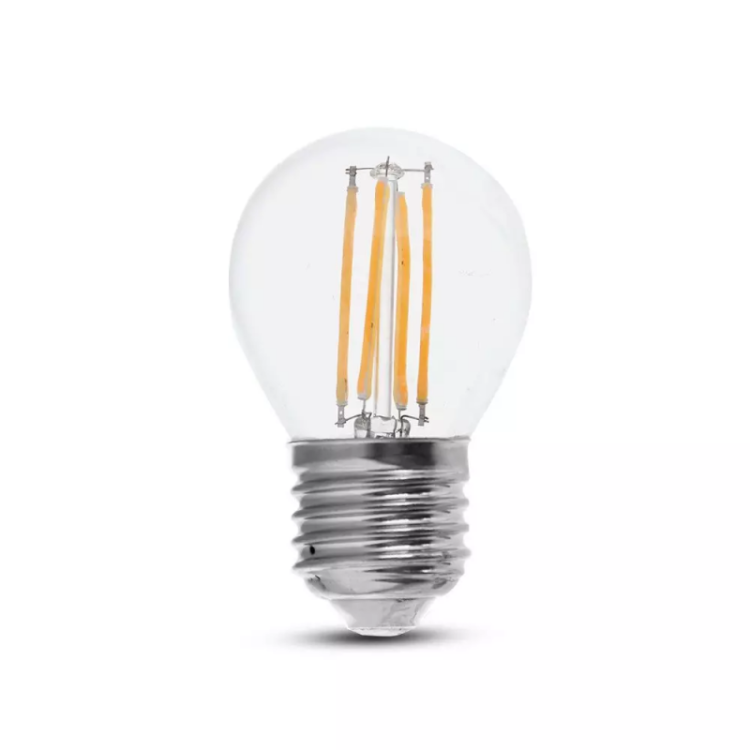 V-TAC Lampadina LED E27 6W 100LM/W G45 Filamento 2700K
