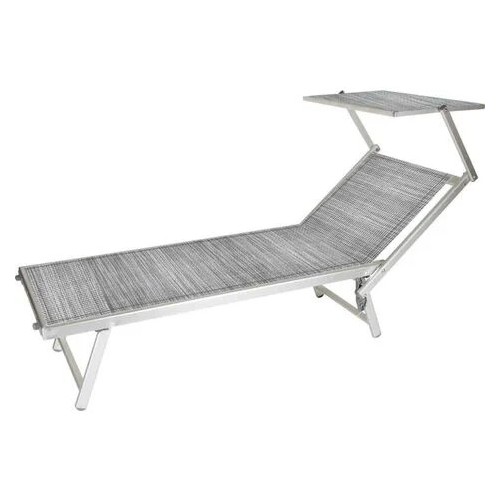 2 Lettini pieghevoli da MARE 186X61X38cm grigio