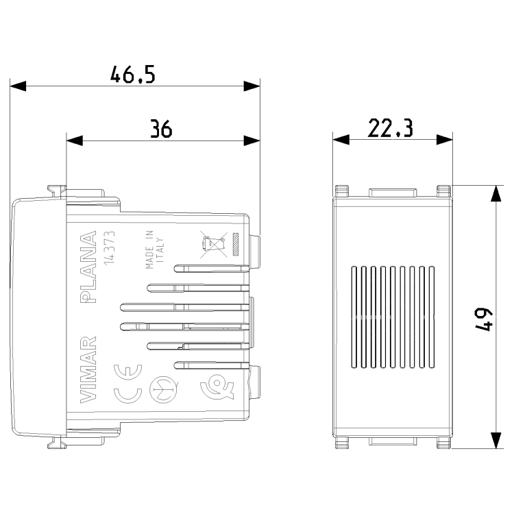 Suoneria 230V 50-60Hz bianco - 14373