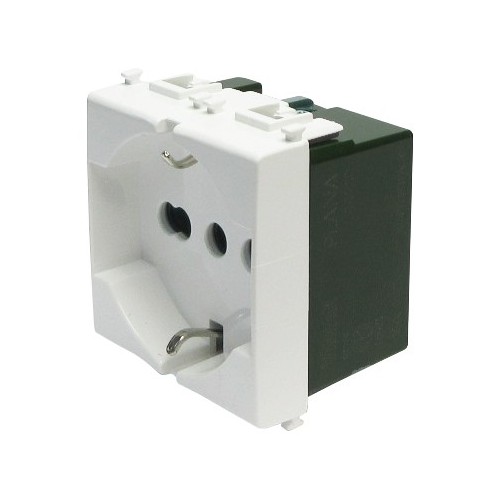 Presa 2P+T 16A universale bianco - 14210