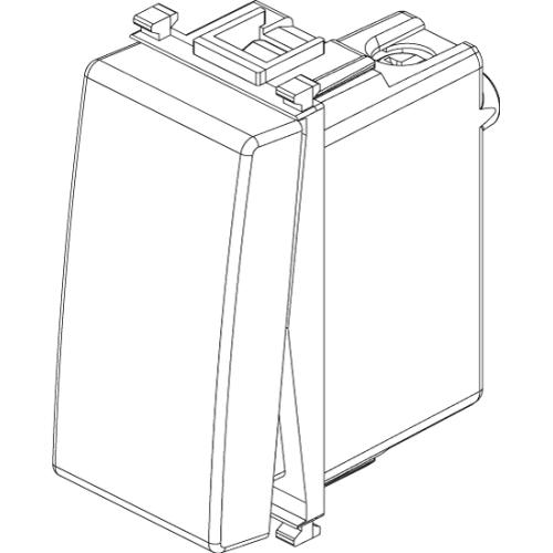 Pulsante 1P NO 10A bianco - 14008