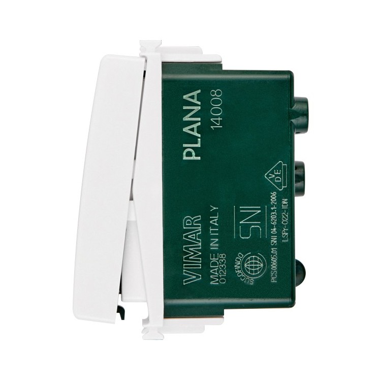 Pulsante 1P NO 10A bianco - 14008
