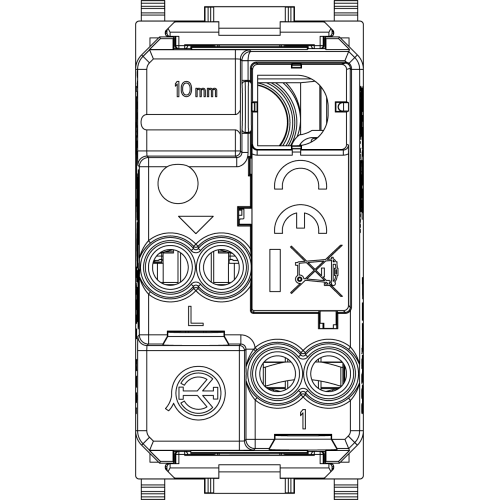 Interruttore 1P 10AX bianco - 14000