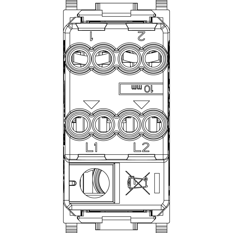 Invertitore 1P 16AX bianco - 14013
