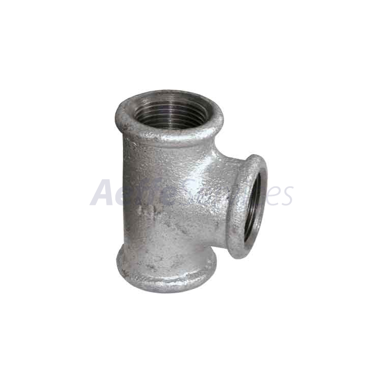 Tee ghisa zincata 1/2" - 2 pezzi