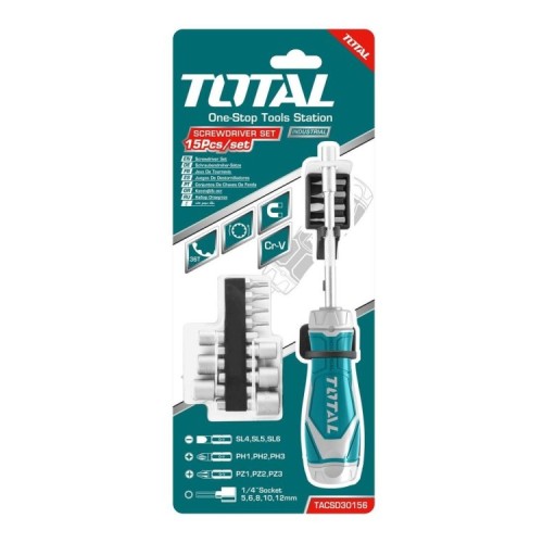 Cacciavite a cricchetto - 14 punte incluse