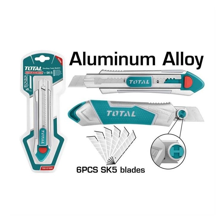 Taglierino + 6 Lame 18*100mm - Industrial