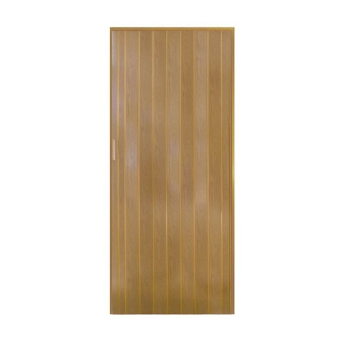 Porta a Soffietto in PVC noce con Maniglia Riducibile