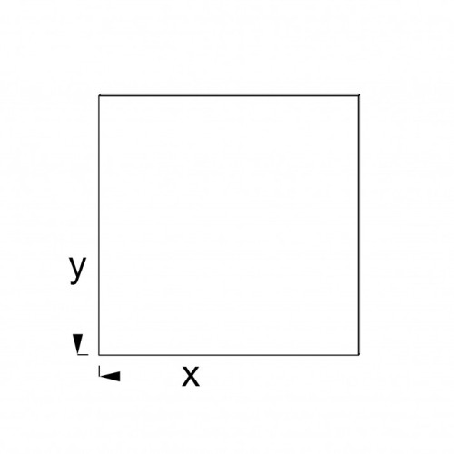 Lamiera liscia, alluminio, naturale 60x100