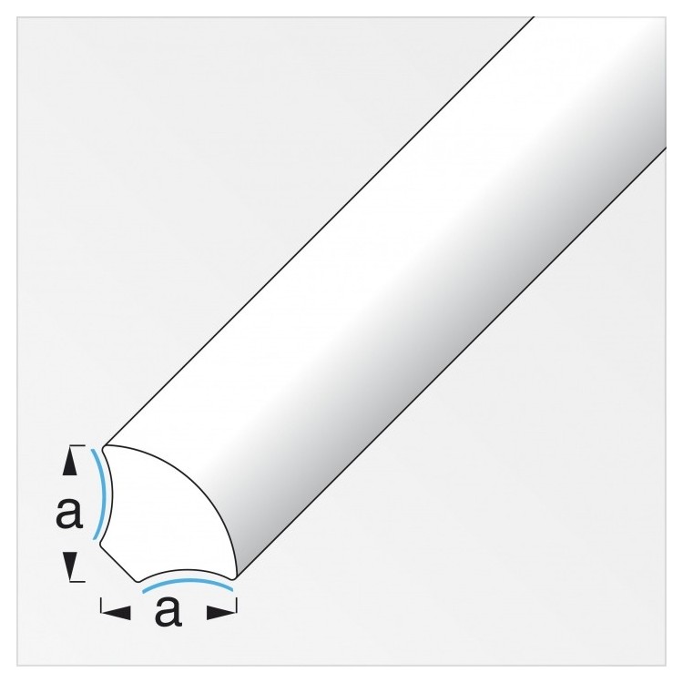 Listello angolare a quadrante, autoadesivo 12622