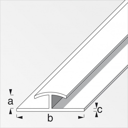Profilo H per bordi, 2 lati 12170
