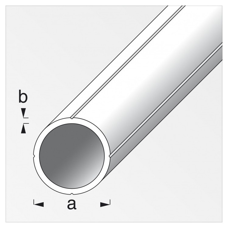 Tubo tondo Alluminio naturale 25002