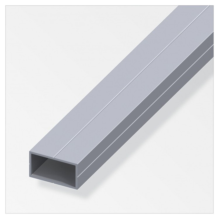 Tubo rettangolare Alluminio naturale 25348