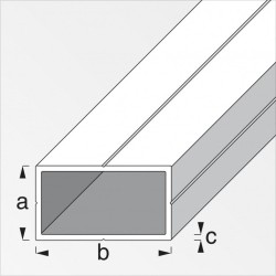 Tubo rettangolare Alluminio naturale 25348 2