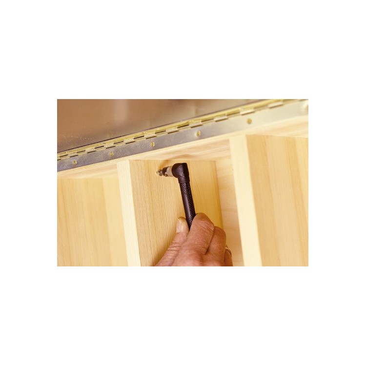 Avvitatore a squadra con 2 vani portainserti