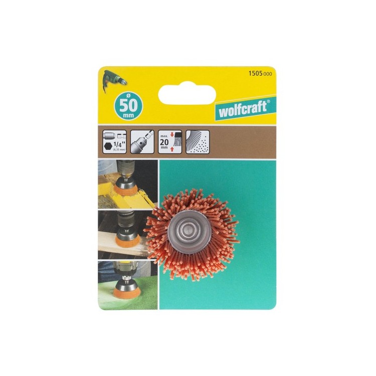 Spazzola a tazza con filo di nylon, aggressiva