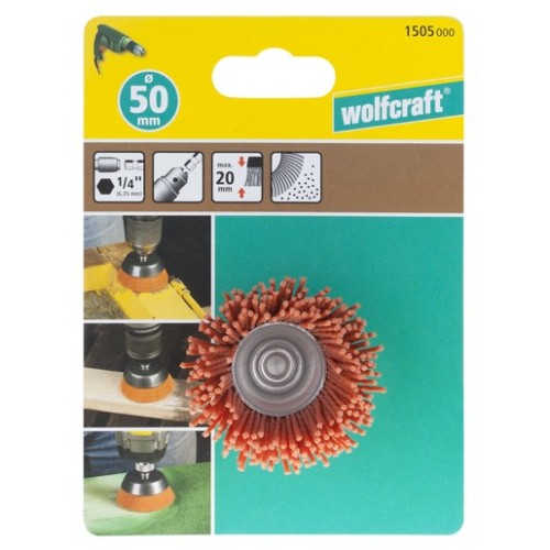 Spazzola a tazza con filo di nylon, aggressiva