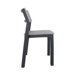 Sedia Bistro' Italia Antracite Impilabile 2