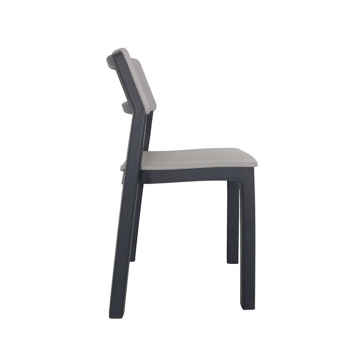 Sedia Bistro' Italia Antracite Impilabile