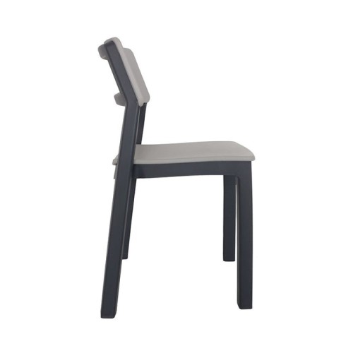 Sedia Bistro' Italia Antracite Impilabile