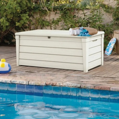 Keter K252655 Brightwood Bianco 145x69,7x60,3 cm