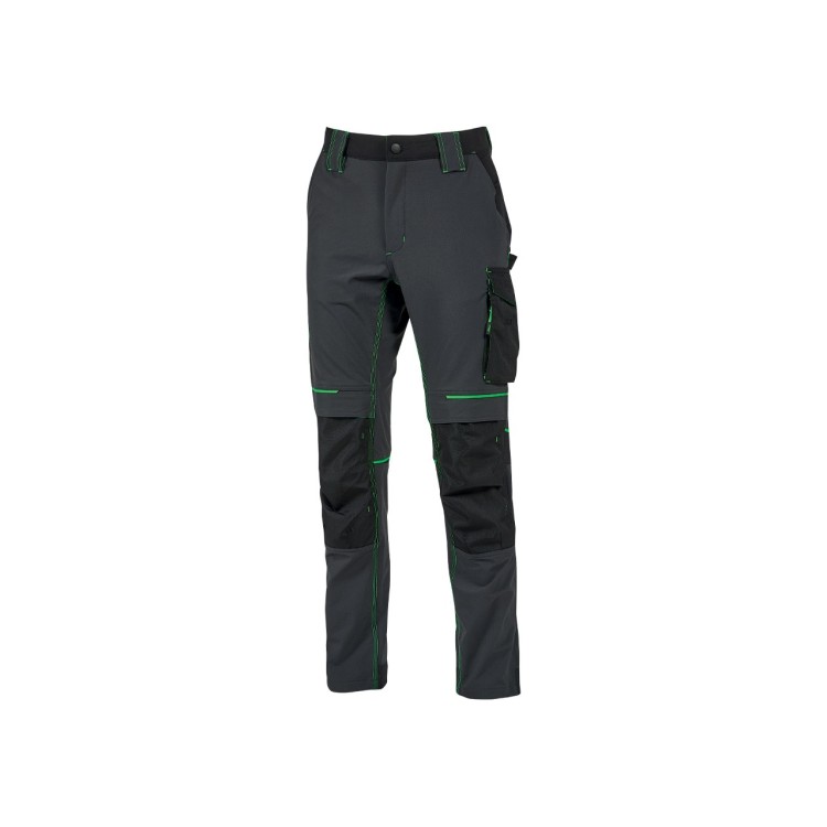 Pantaloni da lavoro U-Power GRAY GREEN antinfortunistica - M