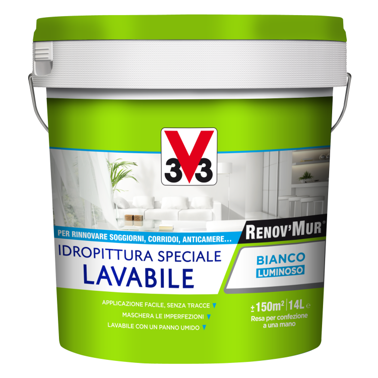 RENOV’MUR® IDROPITTURA LAVABILE - 4 Litri