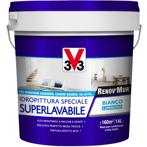 RENOV’MUR® IDROPITTURA SUPERLAVABILE - 0,750 Litri