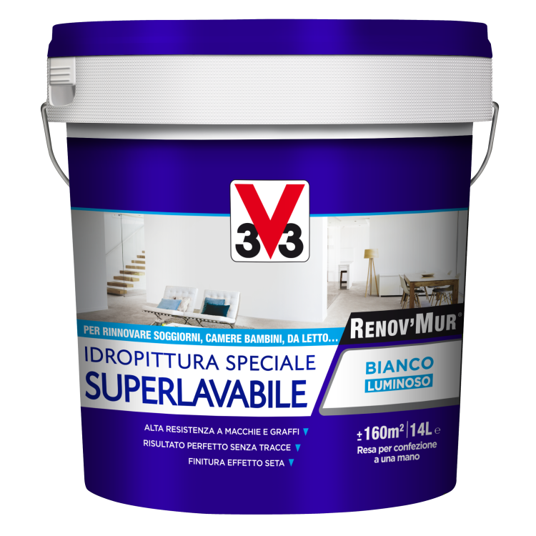 RENOV’MUR® IDROPITTURA SUPERLAVABILE - 14 Litri