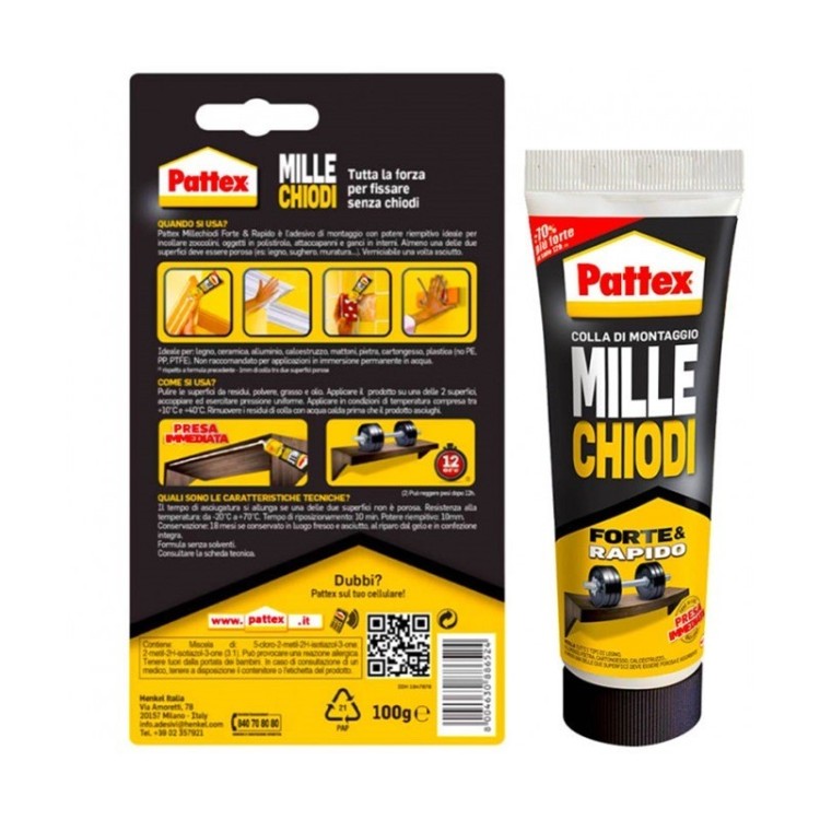 PATTEX Millechiodi Forte&Rapido 100g