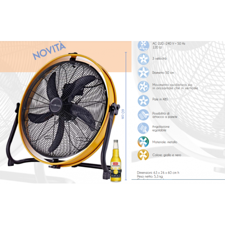 VENTILATORE YELLOW CIRCLE EV097 CFG