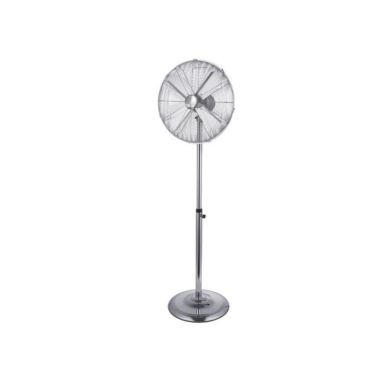 Ventilatore cromo 45 da terra piantana in metallo