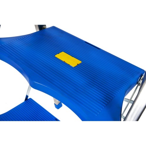 Sgabello in alluminio Phylos 2 gradini