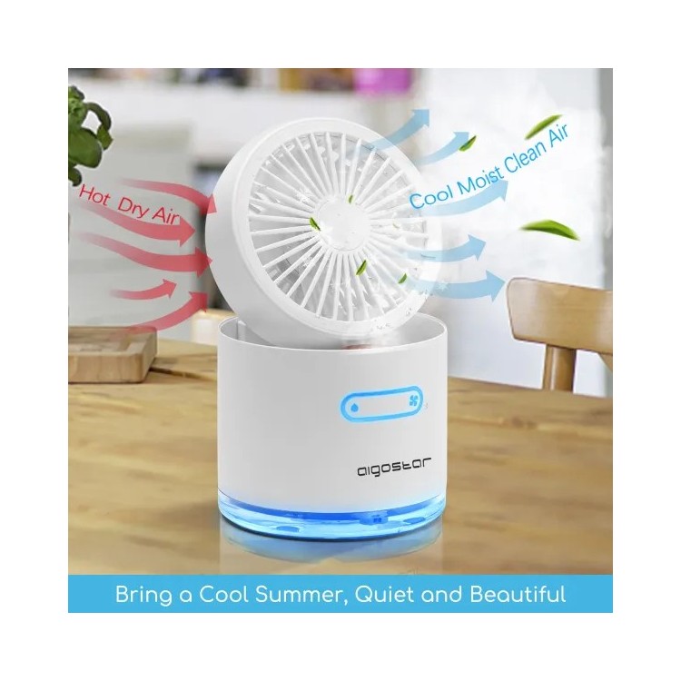 Mini ventilatore con nebulizzatore